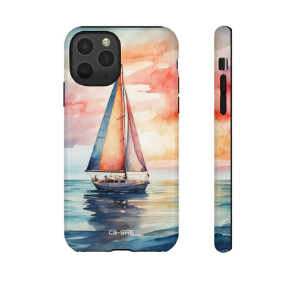 Sailboat Glides Calm - iPhone Case
