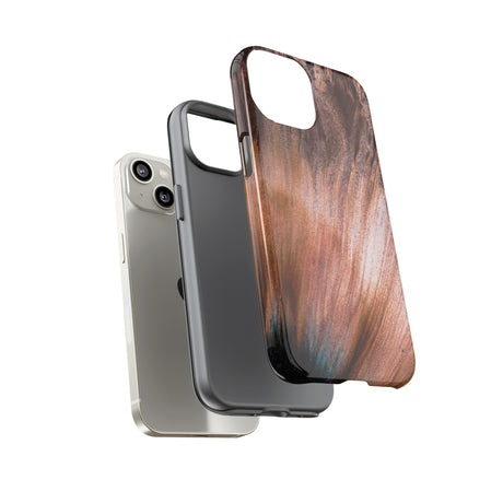 Light Brown Ink Art iPhone Case (Protective) Phone Case