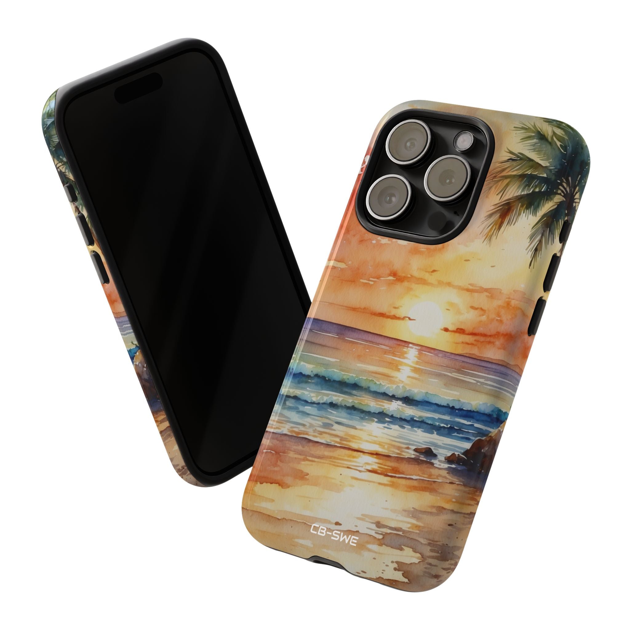 Sunset Kisses Ocean - iPhone Case