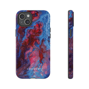 Deep Red Ink Art Phone Case - Protective - Protective Phone Case