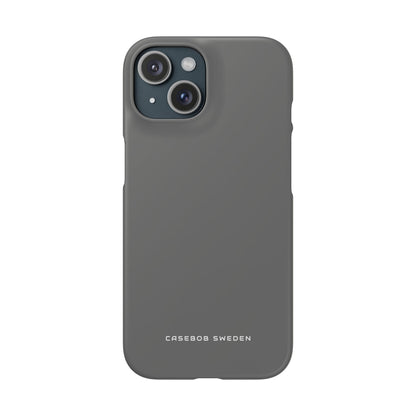 Dim Gray iPhone 15 - Slim Phone Case