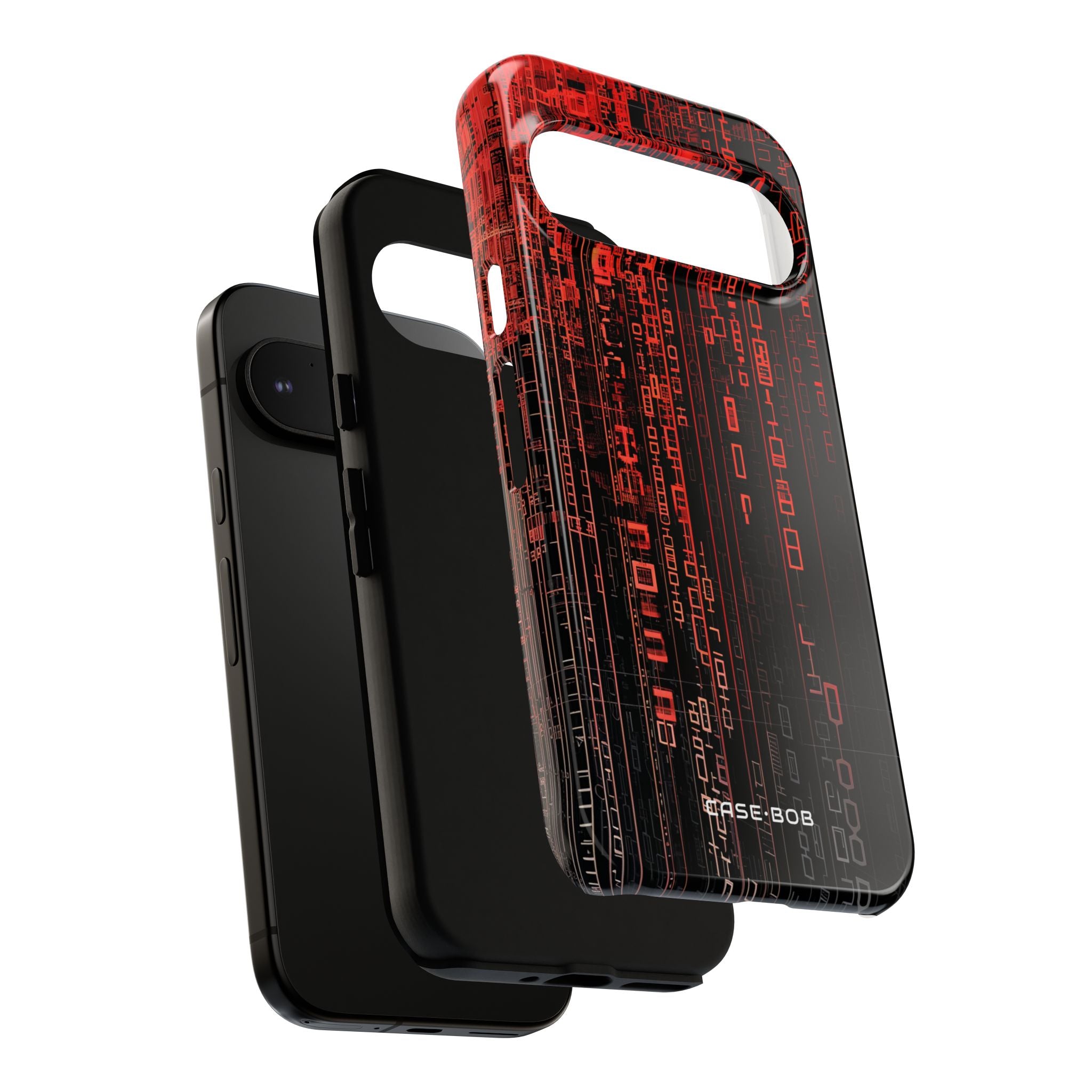 Crimson Glyphs Google Pixel 9 Pro Case - Tough