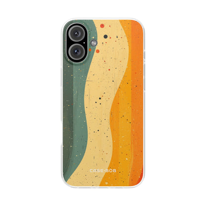 Wavy Forest Veil iPhone 16 Plus Case - Soft