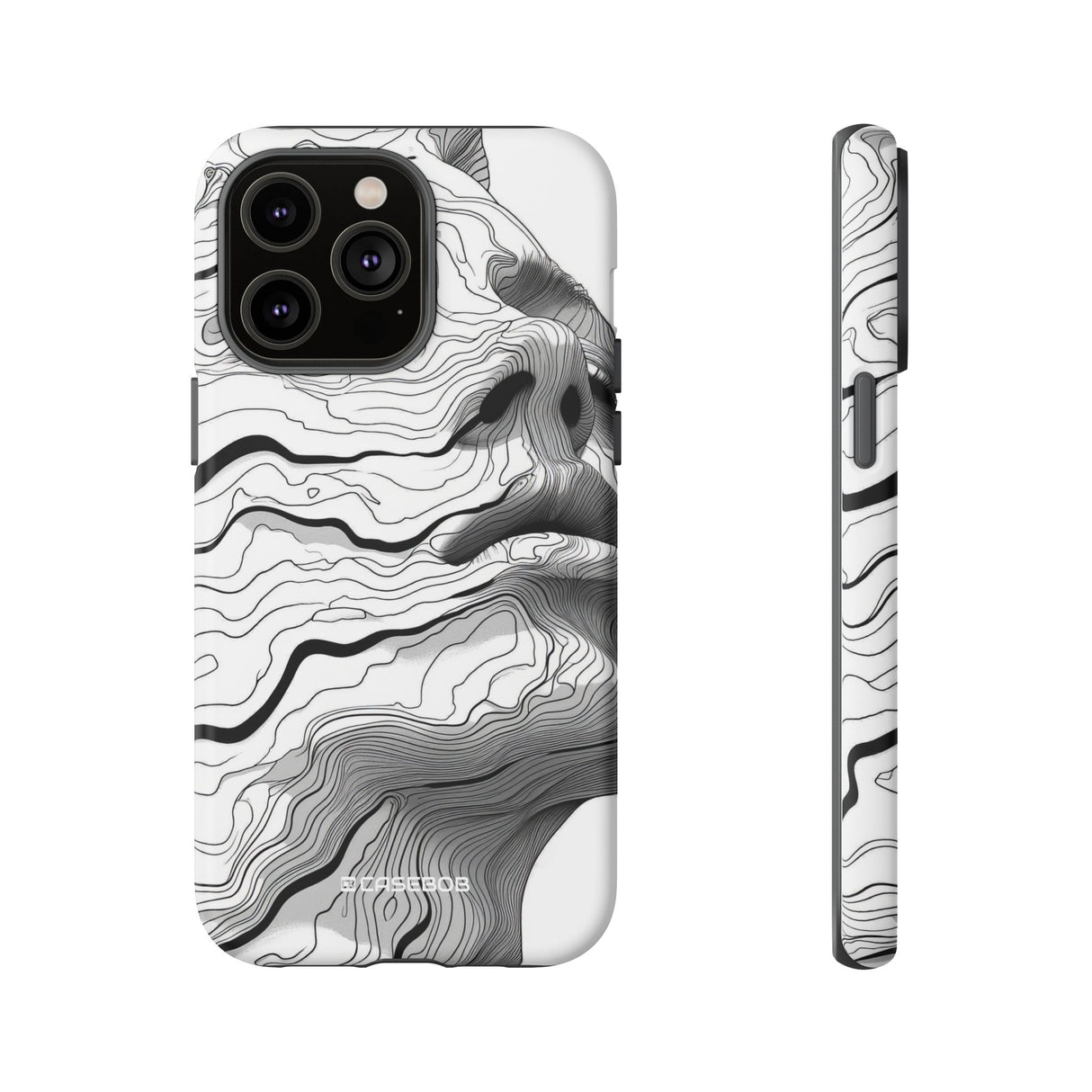 Topographic Serenity | Protective Phone Case for iPhone