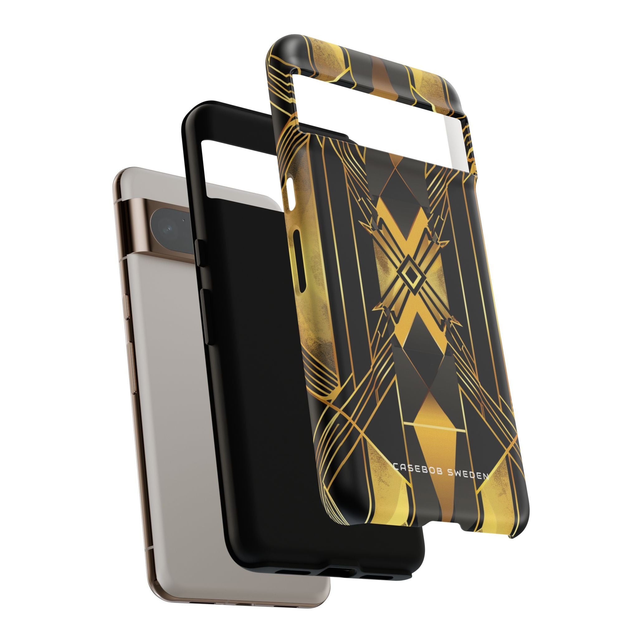 Golden Geometric Elegance Google Pixel 8 - Tough Phone Case