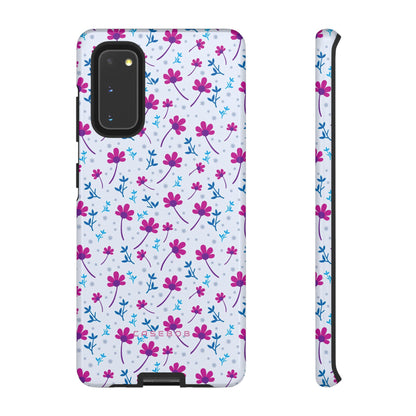 Purple Flower Pattern - Protective Phone Case