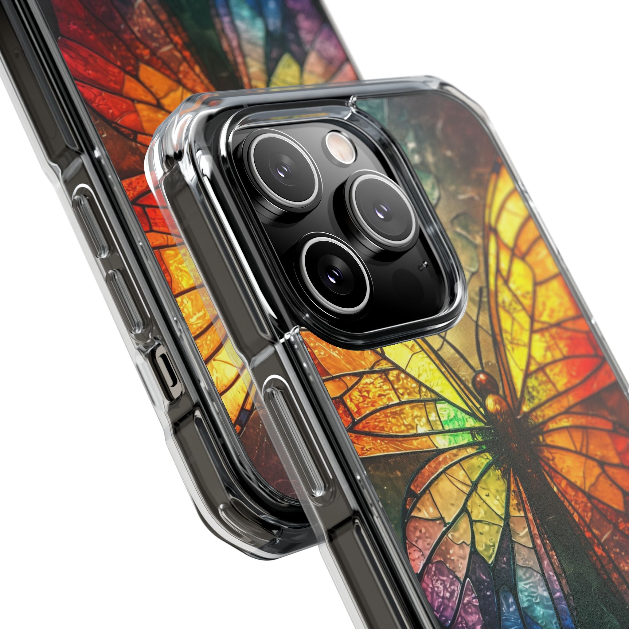 Stained Glass Butterfly iPhone 14 Pro Case - Impact