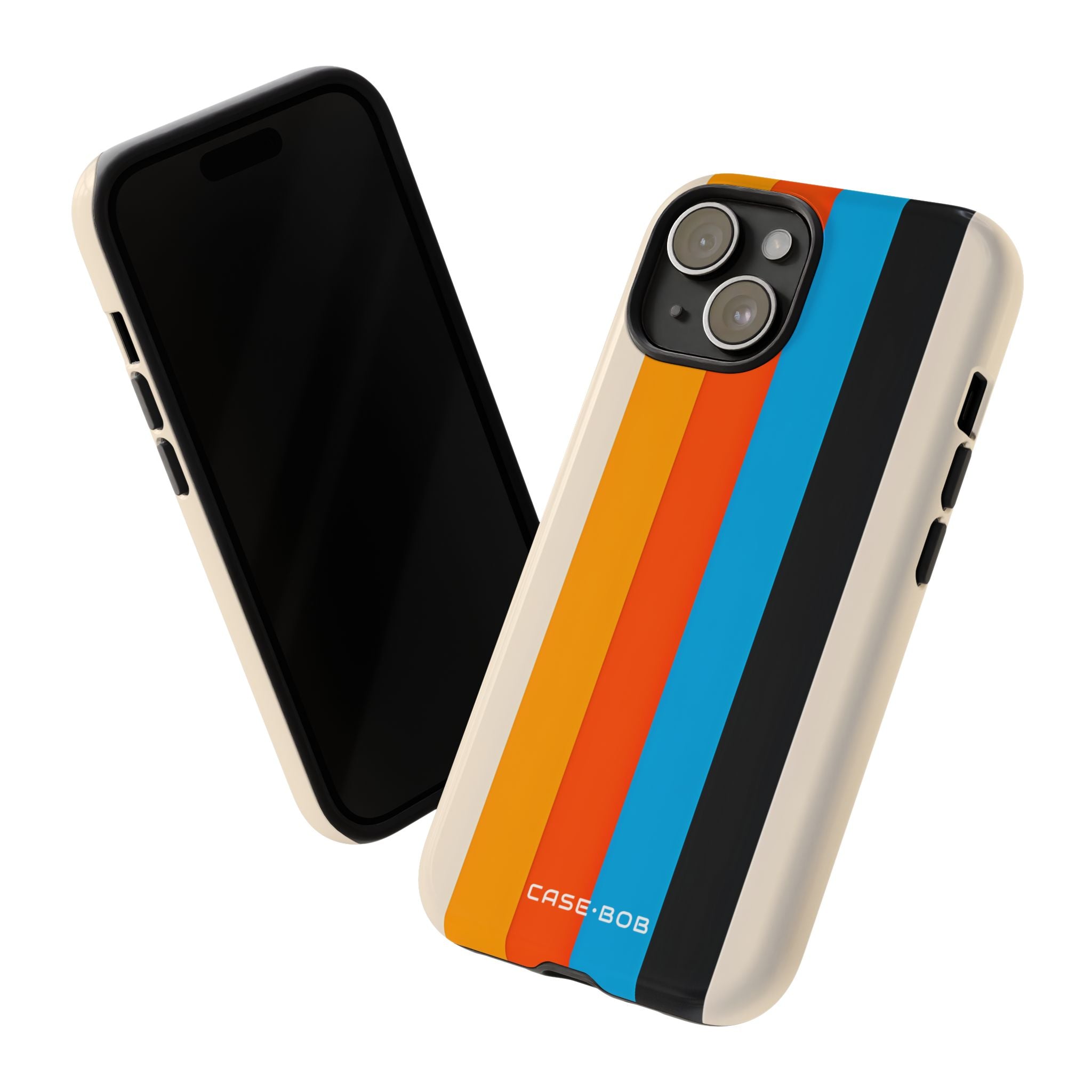 Vivid Stripe Harmony iPhone 15 Case - Tough