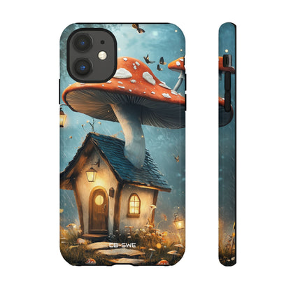 Mushroom House Glows - iPhone Case