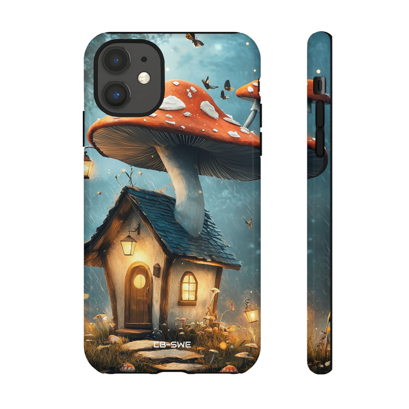 Mushroom House Glows - iPhone Case