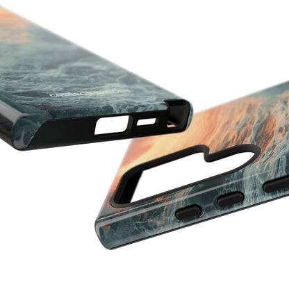 Fiery Wave Power - Tough Samsung S24 Phone Case