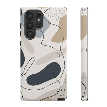 Grey Lines Simplicity - Protective Phone Case