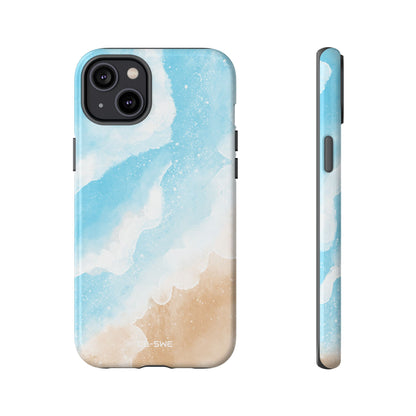 Serene Coastal Whispers - iPhone Case