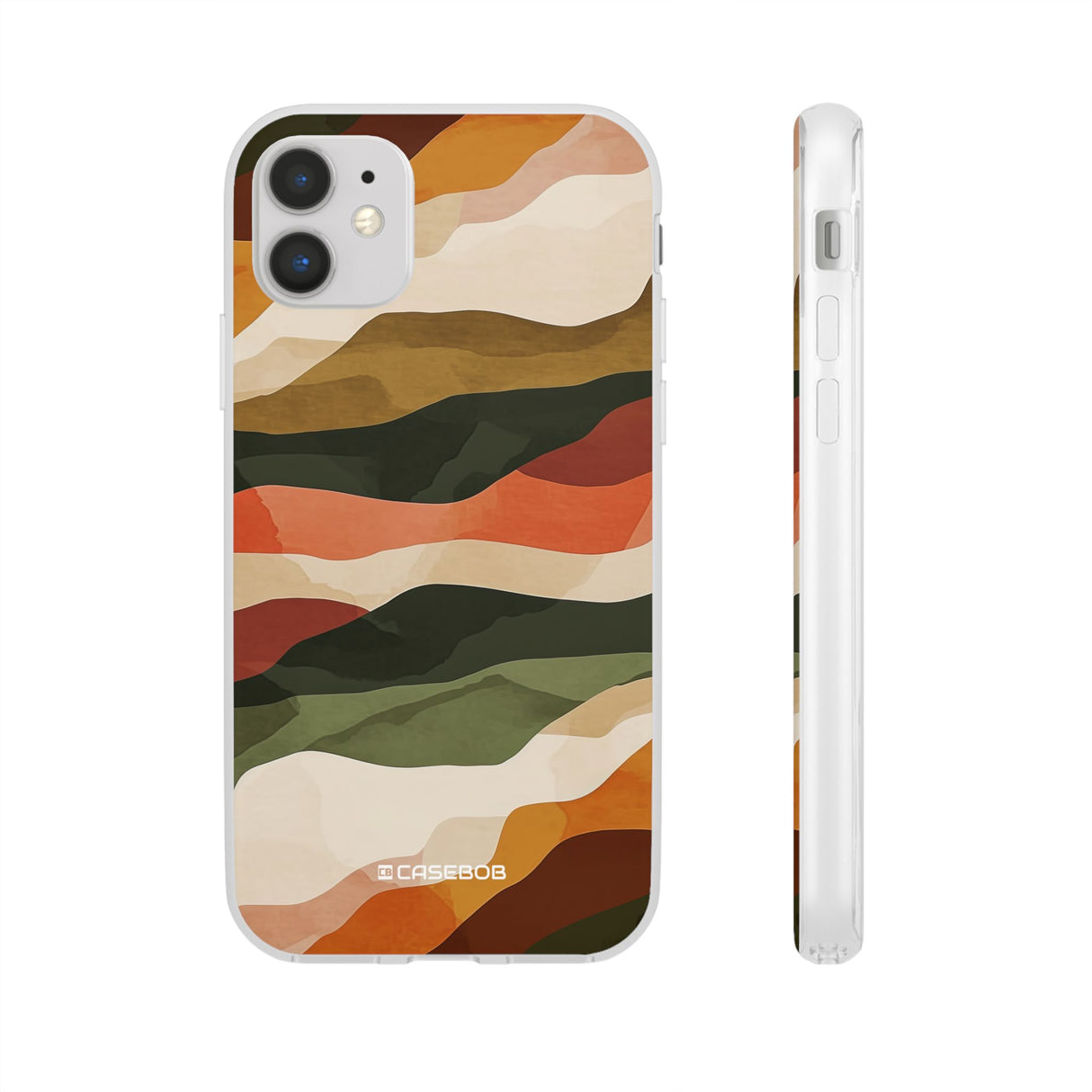 Earth Tone Pattern | Phone Case for iPhone (Flexible Case)