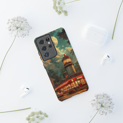 Vintage Moonlit Diner Fantasy  Samsung S21 - Tough Phone Case