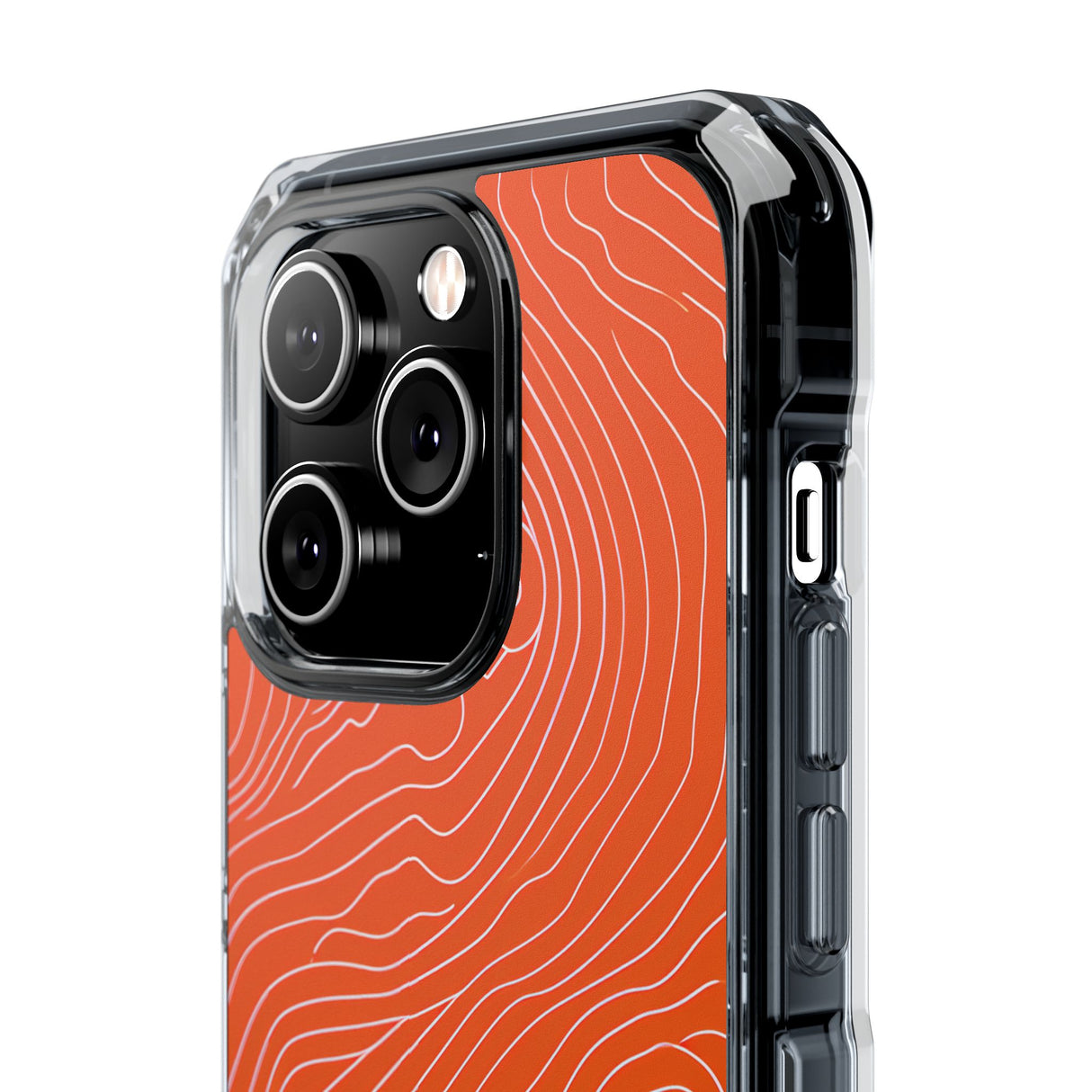 Pantone Tangerine Design | Handyhülle für iPhone (Clear Impact Case – magnetisch)