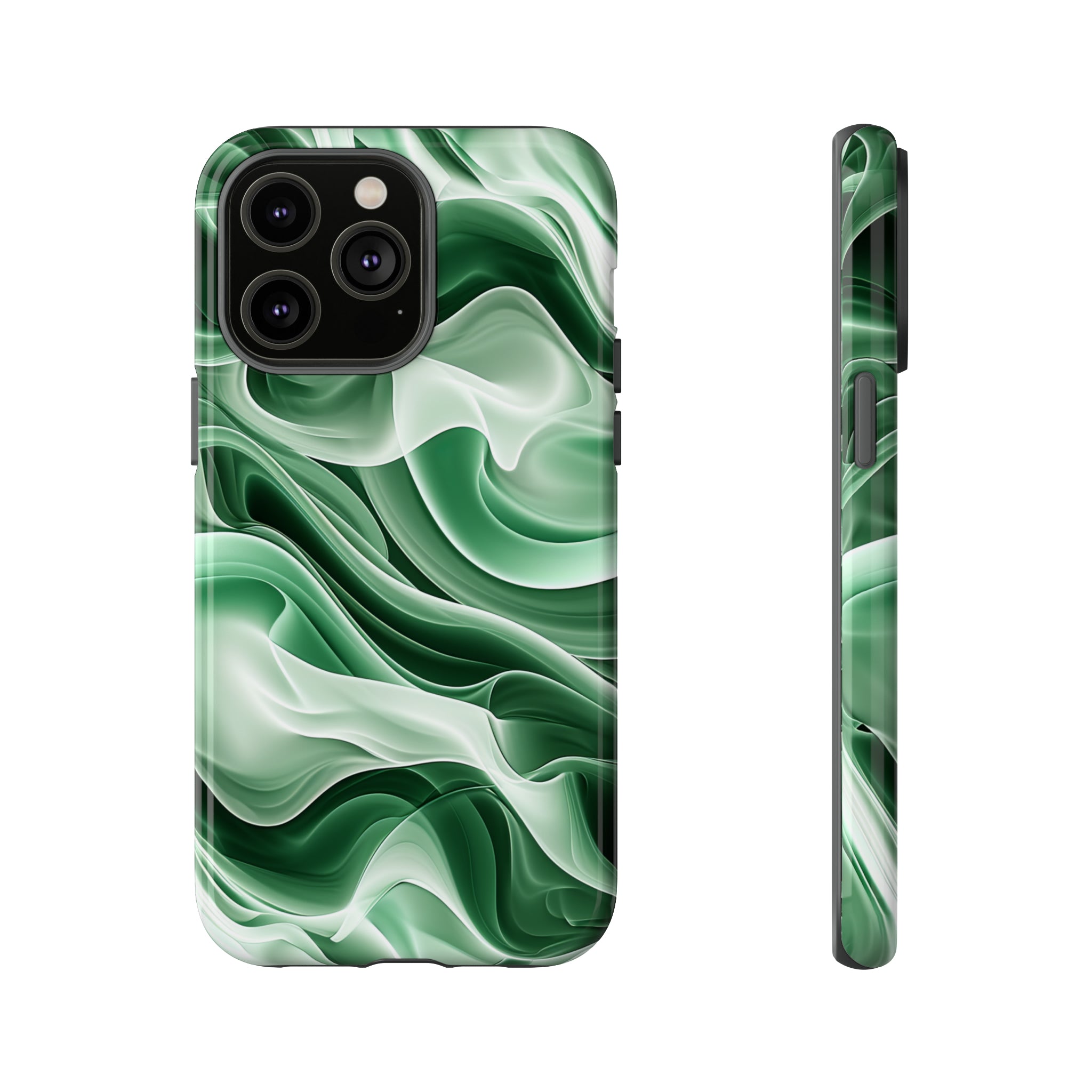 Verdant Wave Elegance - Protective Phone Case