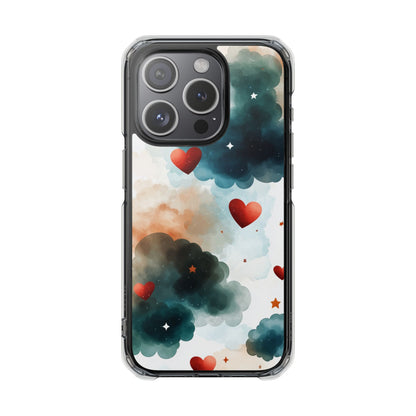Floating Hearts Dance iPhone Case - Impact