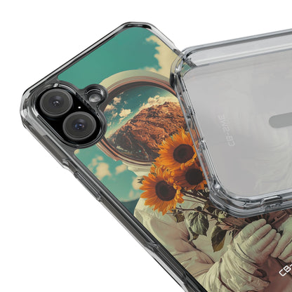 Sunflower Spacesuit Shine iPhone Case - Impact