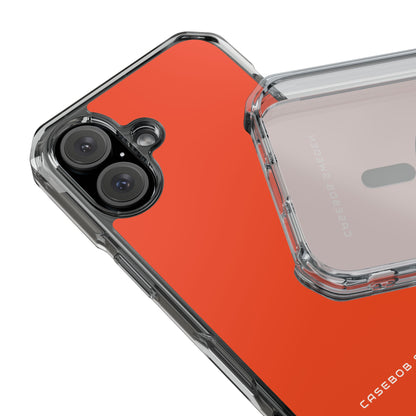 Orange Red iPhone 16 - Clear Impact Phone Case