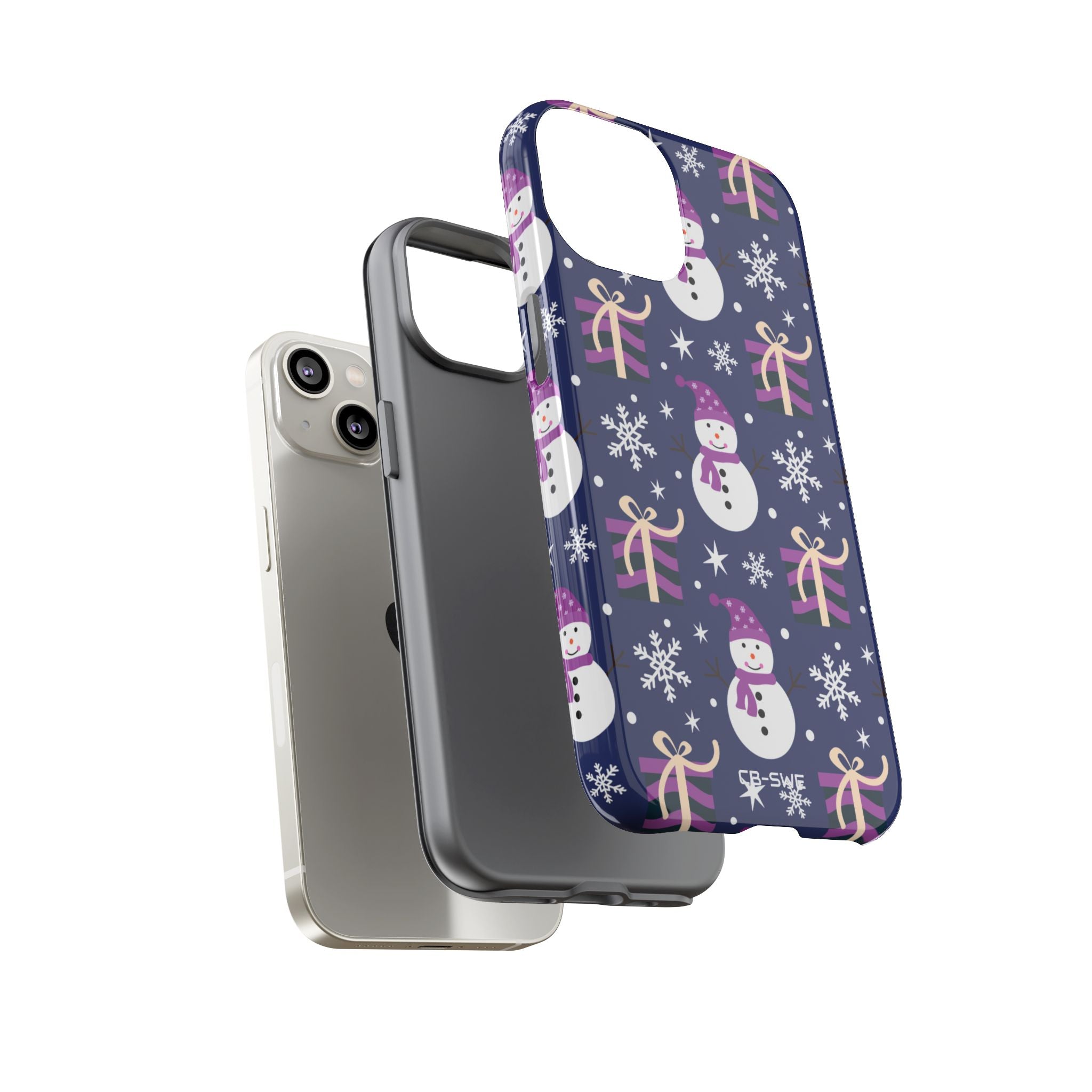 Snowmen Gift Giving - iPhone Case