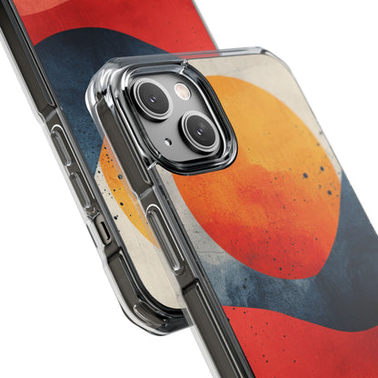 Sunburst Waves - Clear Impact iPhone 14 Phone Case