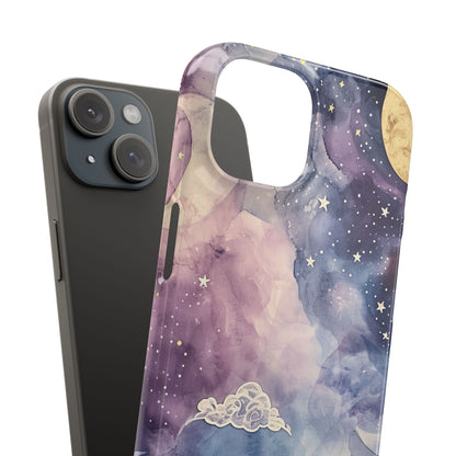 Dreamy Celestial Night - Slim iPhone 15 Phone Case