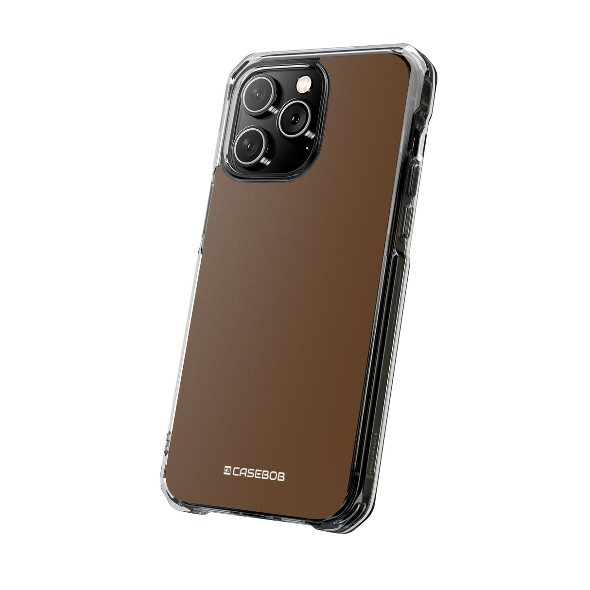 Dark Brown | Phone Case for iPhone (Clear Impact Case - Magnetic)