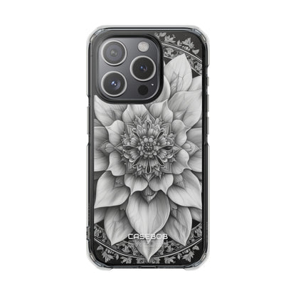 Cosmic Floral Mandala iPhone 15 - Impact Clear+