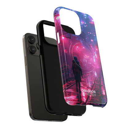 Neon Shadow City iPhone 14 - Tough+