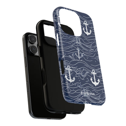 Nautical Whimsy: Anchors and Waves - for iPhone 16