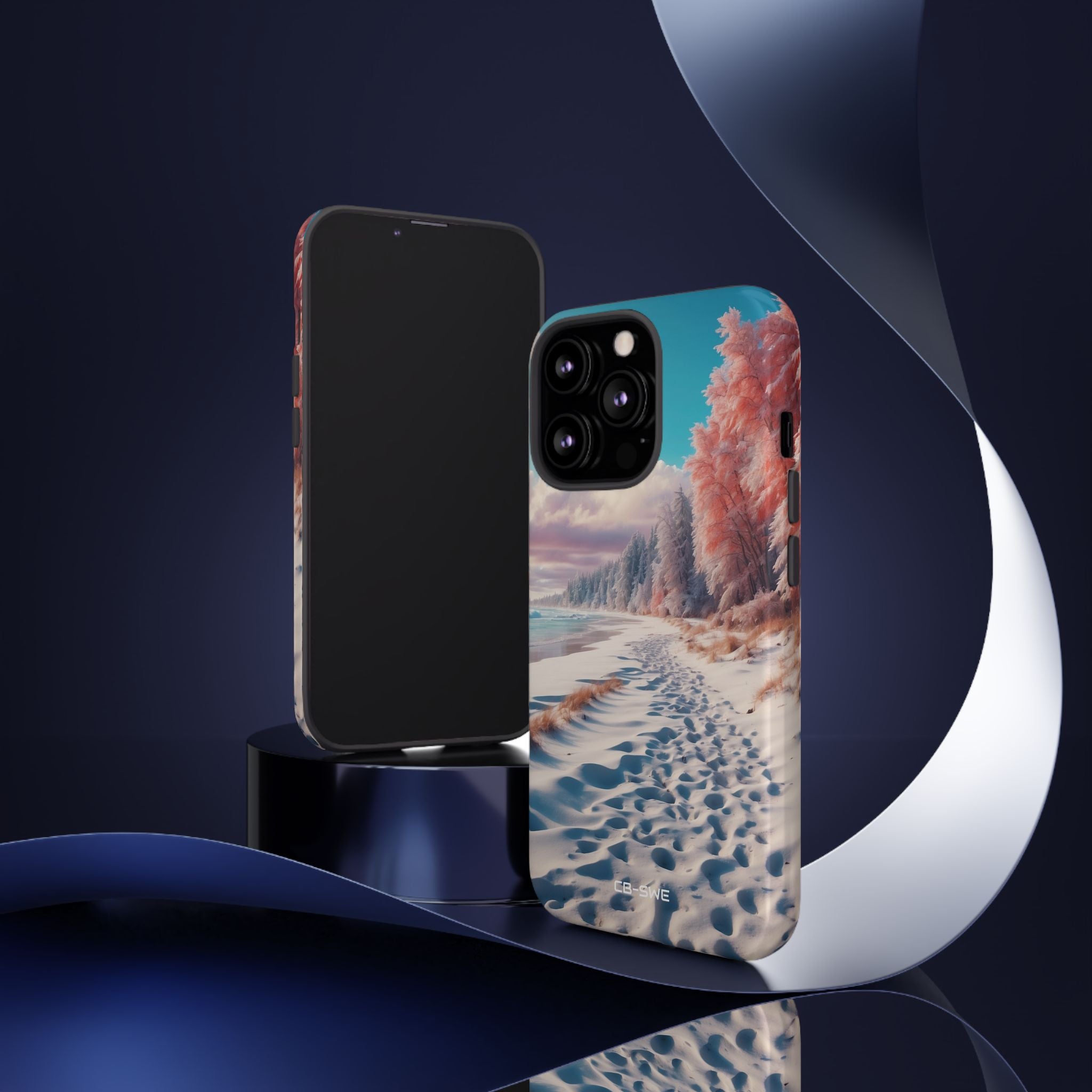 Shadows Embrace Waves - iPhone Case