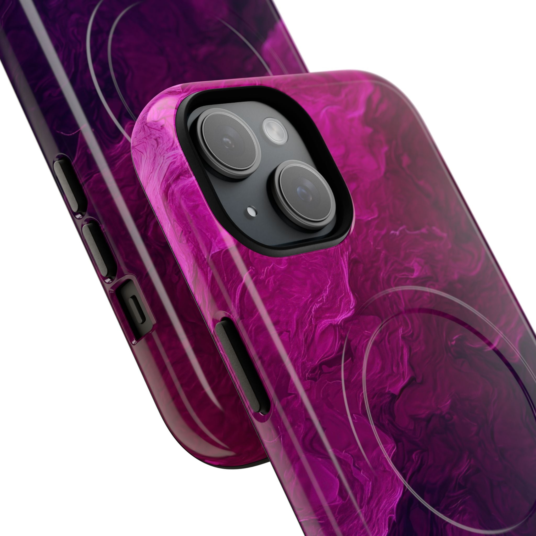 Violet Swirl iPhone 15 Case - Tough+