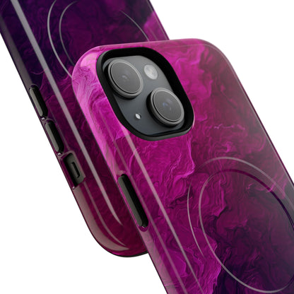 Violet Swirl iPhone 15 Case - Tough+