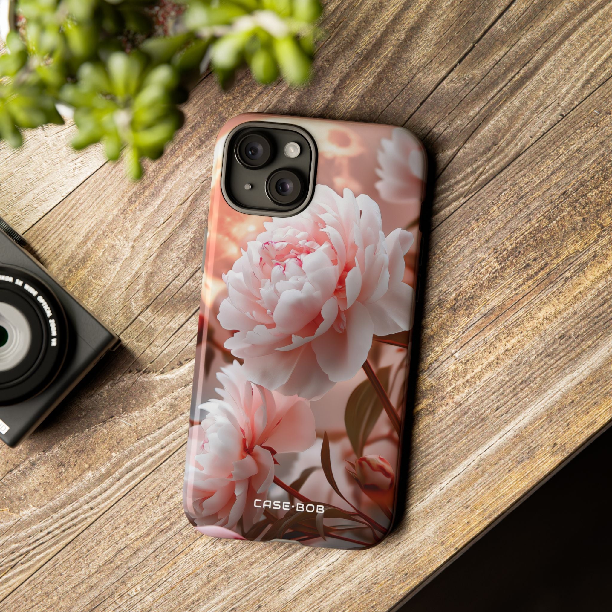 Peony Moonlight iPhone 15 Plus Case - Tough