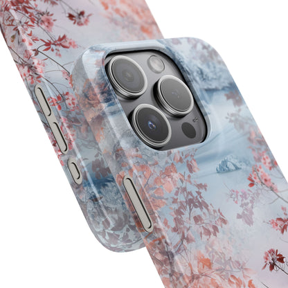 Floral Serenity Case - Slim iPhone 15 Phone Case