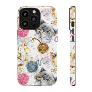 Cute Kitten Pattern - Protective Phone Case