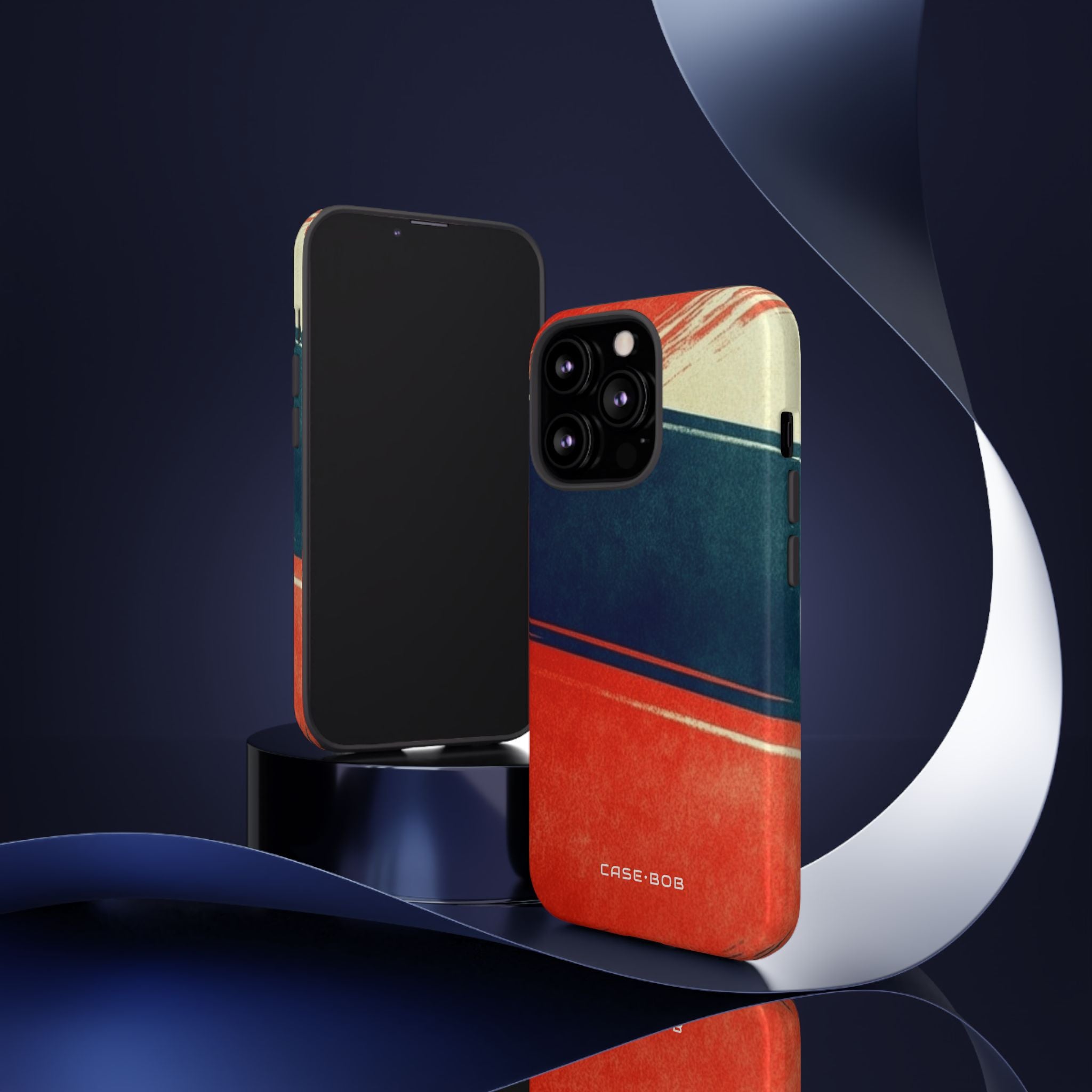 Blue Diagonal Motion iPhone 13 Pro Case - Tough