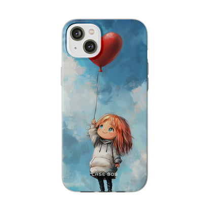 Heart Balloon Whimsy iPhone 14 Plus Case - Soft