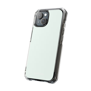 Mint Cream | Handyhülle für iPhone (Clear Impact Case – Magnetisch) 