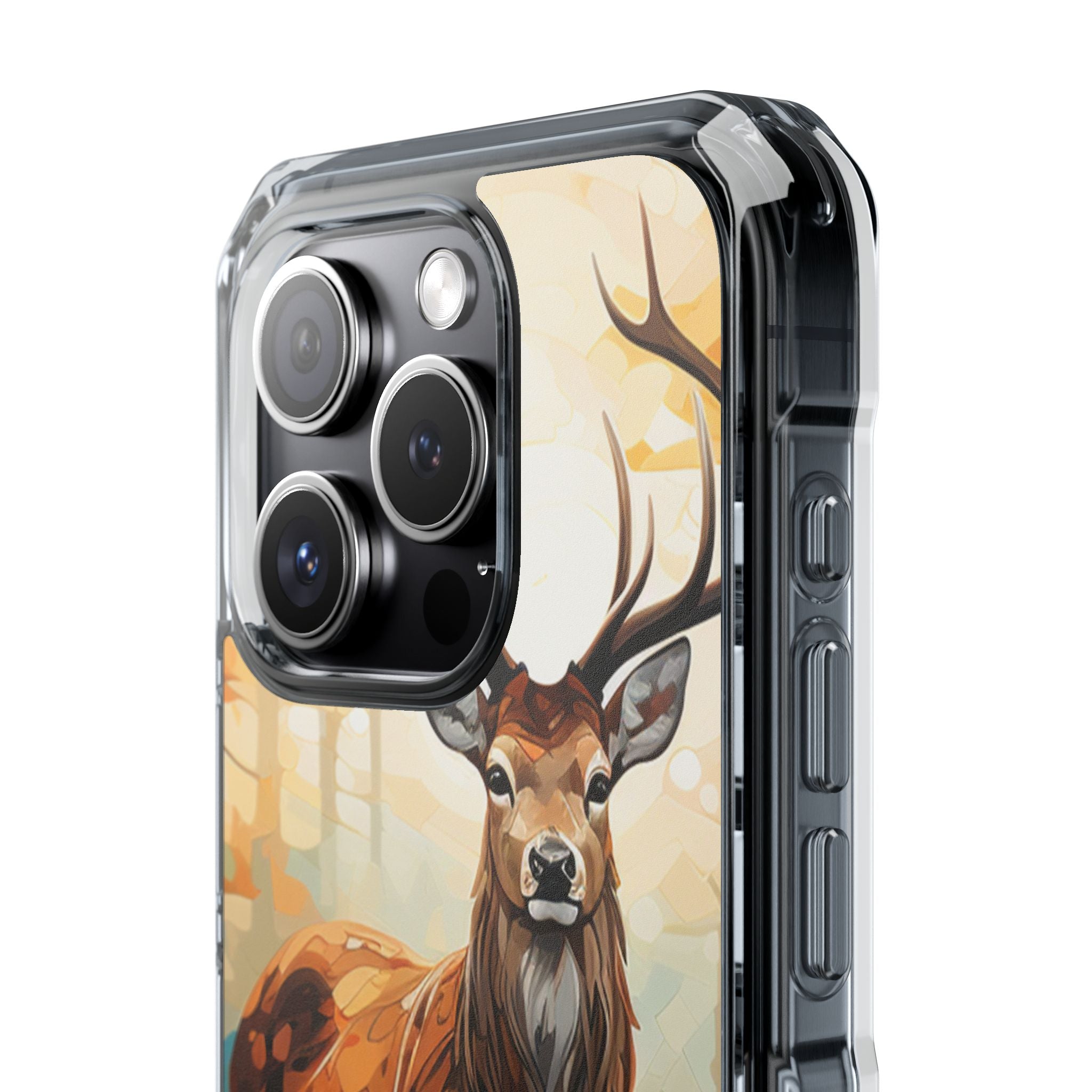 Glowing Stag iPhone 15 Pro Case - Impact