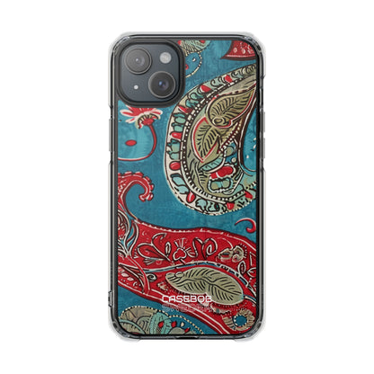 Paisley Floral Fusion iPhone 15 - Impact Clear+