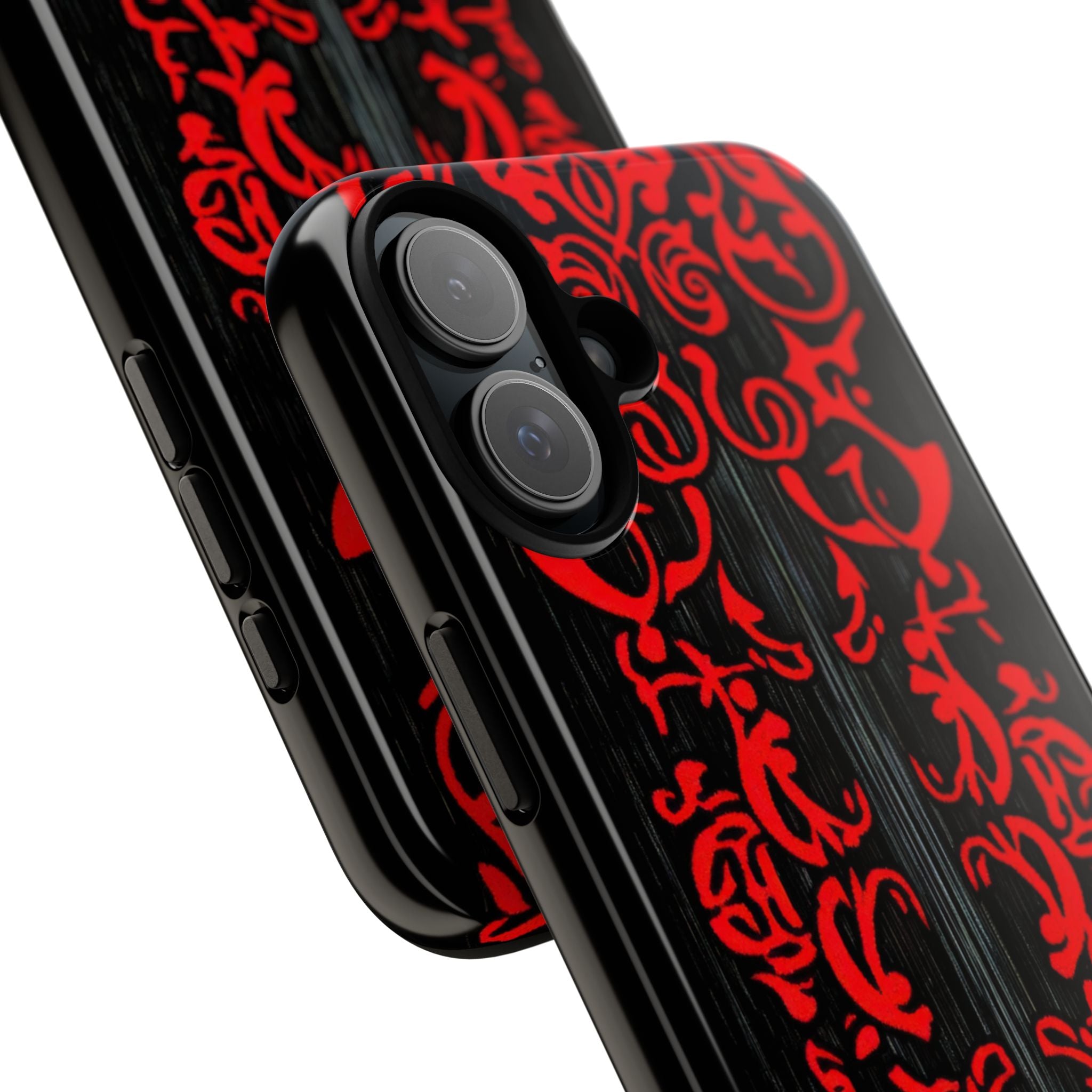 Gothic Crimson Symmetry iPhone 16 - Tough Phone Case