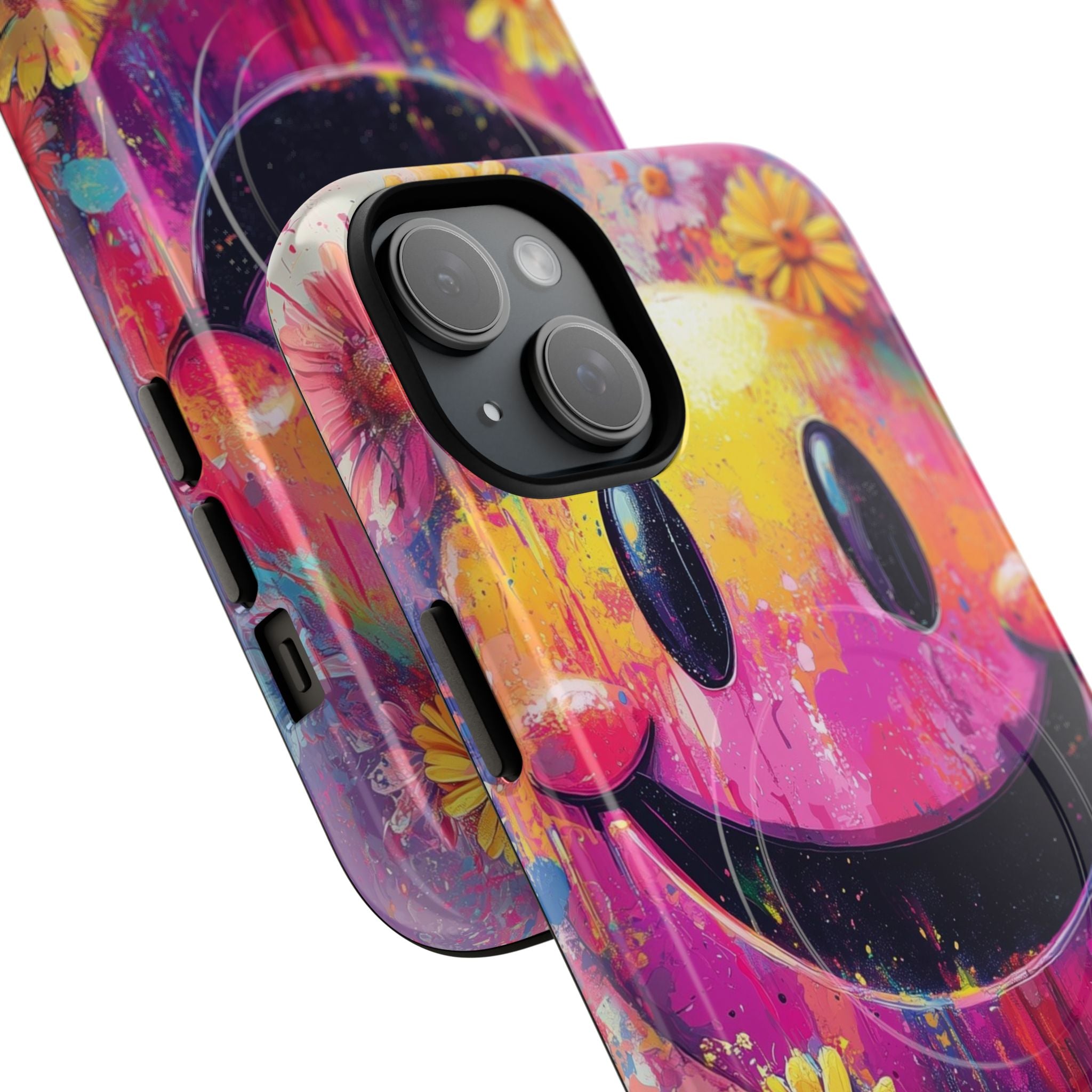 Smiley Bloom iPhone 15 Plus Case - Tough+