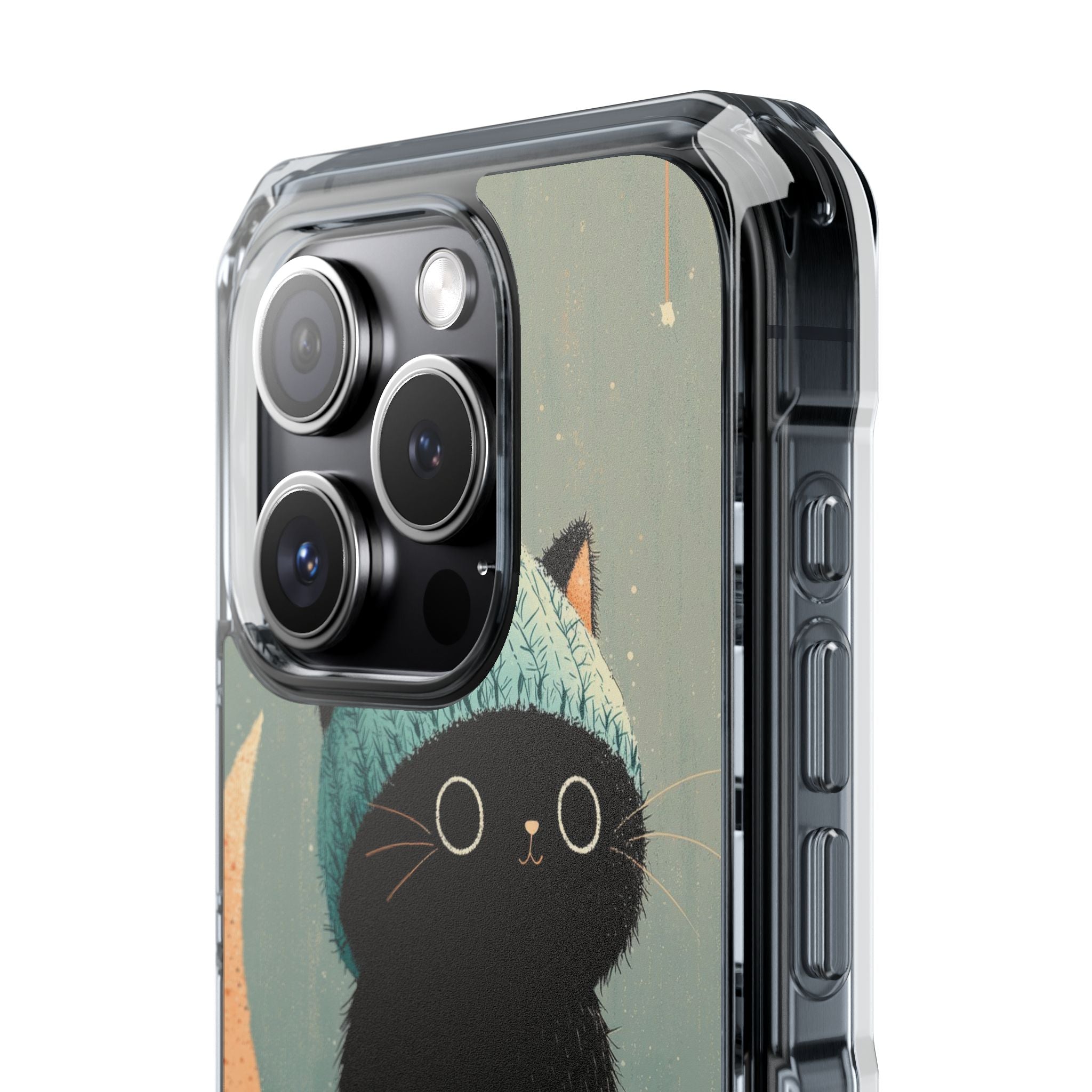 Cat Sits Dreaming iPhone Case - Impact