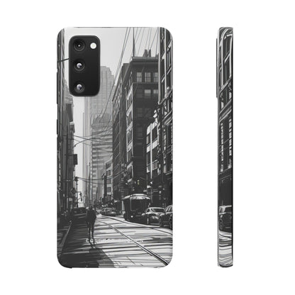 Urban Cityscape Line Perspective Samsung S20 - Slim Phone Case