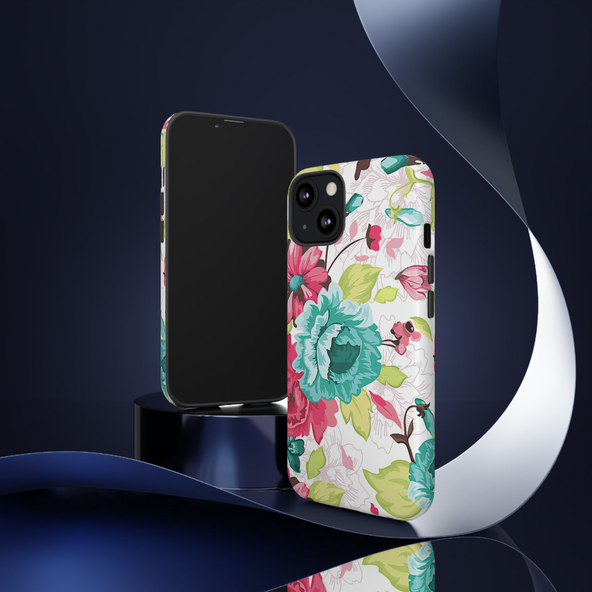 Vintage Flowers Pattern iPhone case - Protective Phone Case