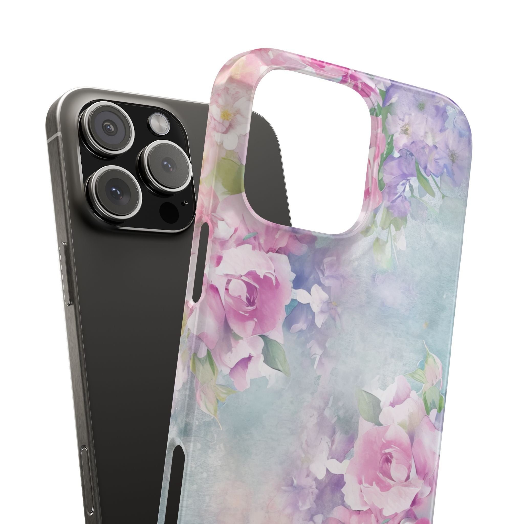 Dreamy Floral Watercolor - Slim iPhone 16 Phone Case