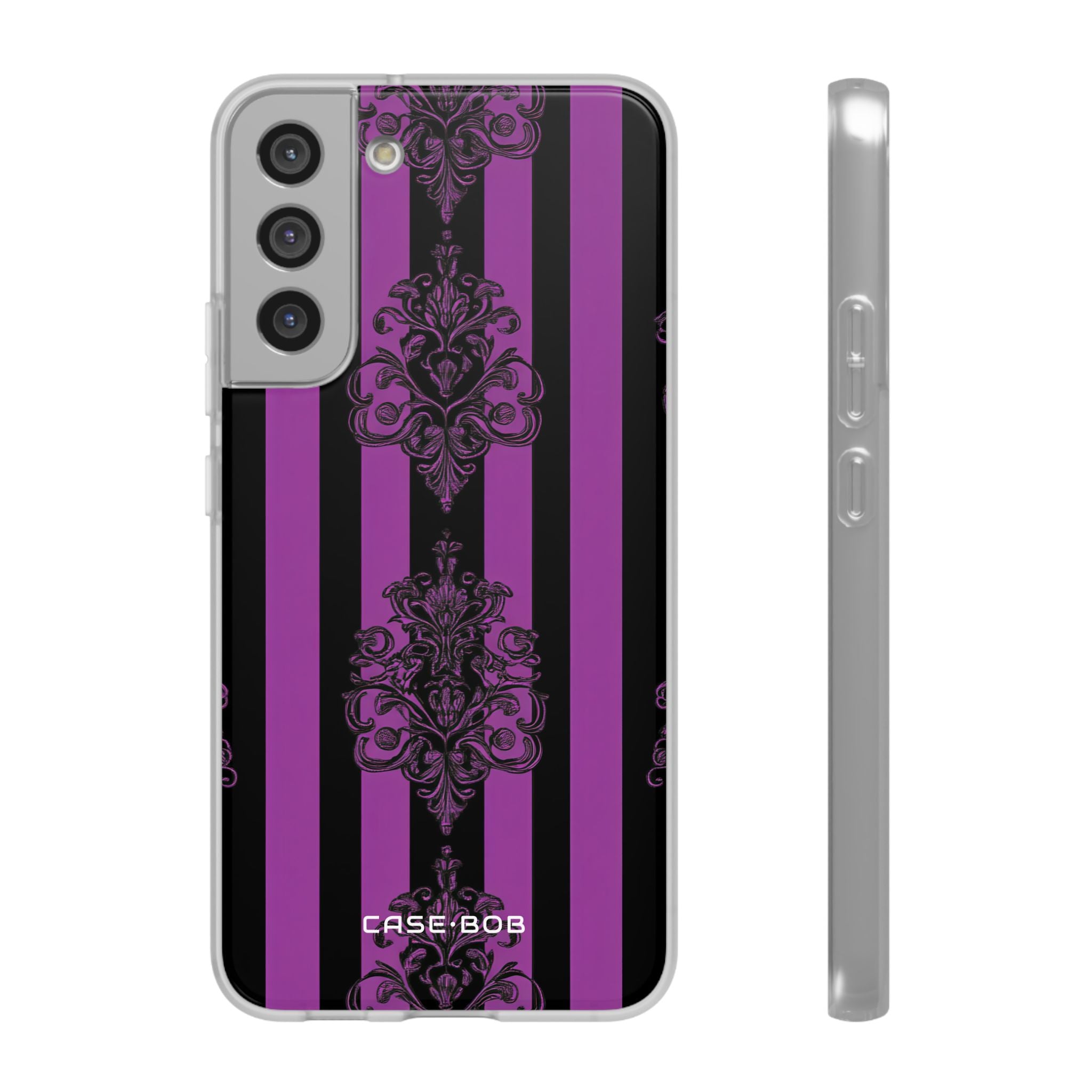 Damask Elegance Purple Samsung S22 Plus Case - Soft