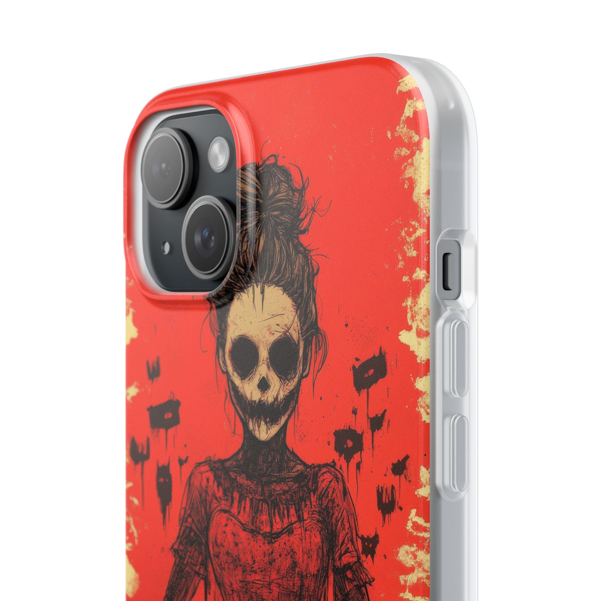 Haunting Scarlet Descent iPhone 15 - Flexi Phone Case